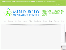 Tablet Screenshot of mindbodymovement.org